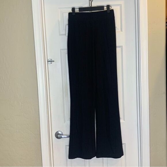 Risen Los Angeles Black Wide Leg High Rise Pants Size Medium - Picture 2 of 11